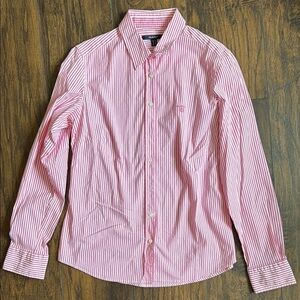 Gant pink and white Casual Button Down Shirt women’s (P12)